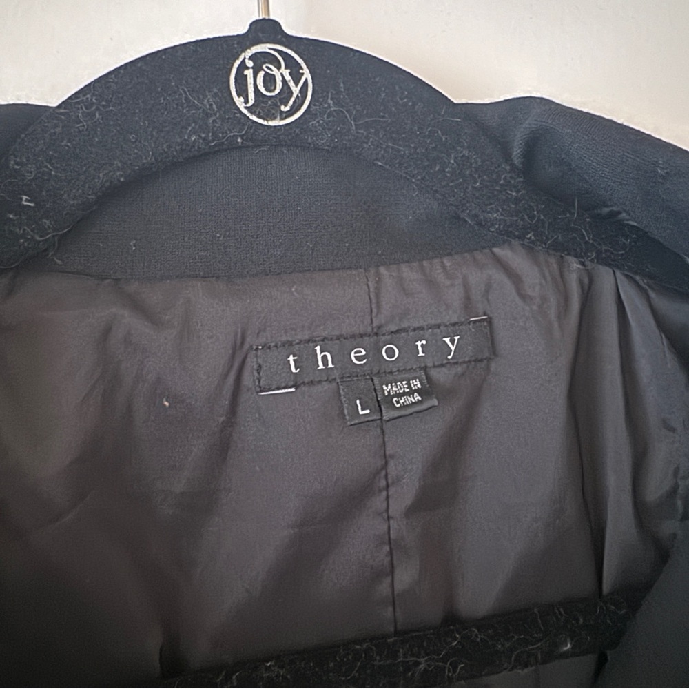 Theory Black Coat L - Picture 3 of 8